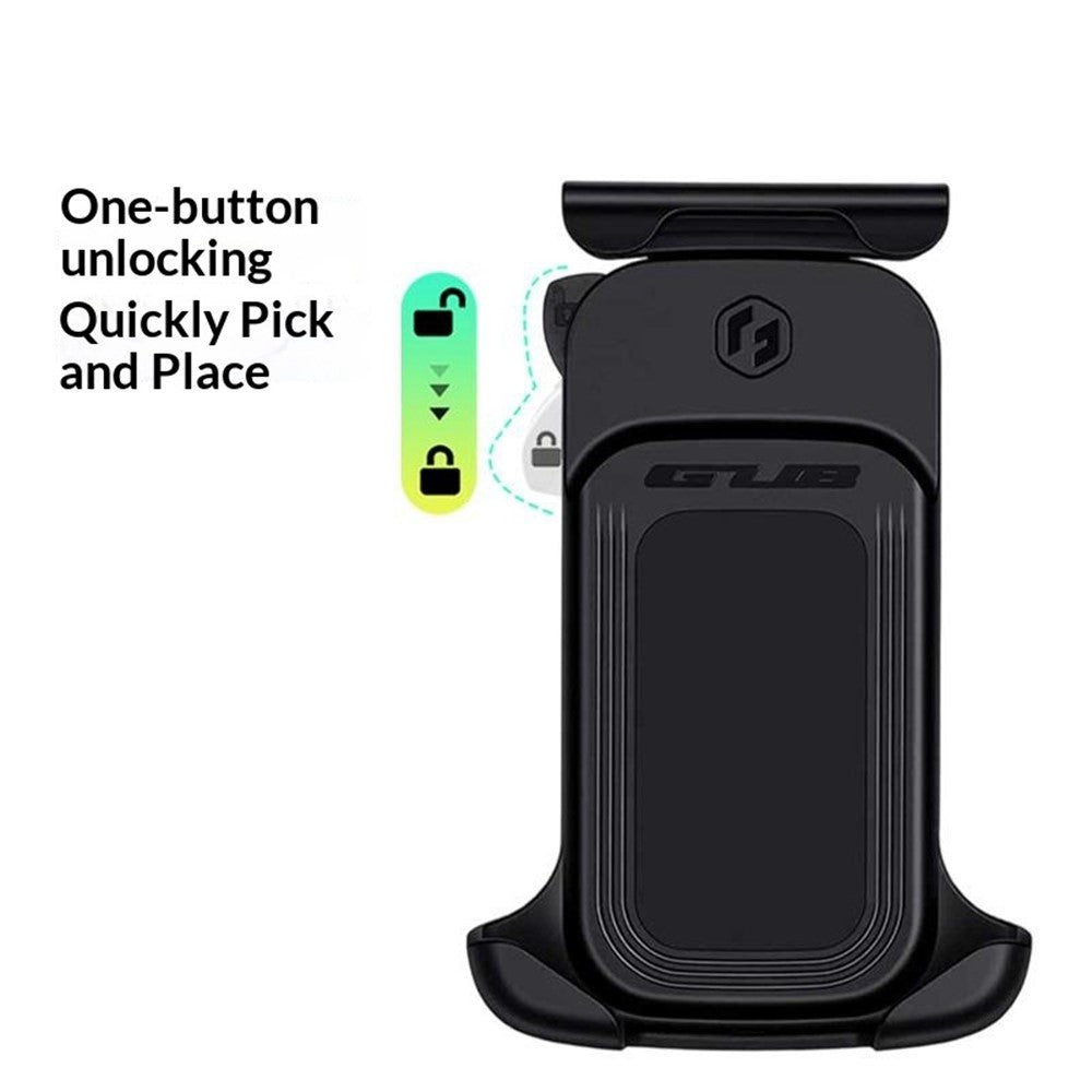 GUB P18 Rotatable Phone Mount for Bicycle  /  E-Bike  /  Scooter Shock Absorbing Quick Release Cellphone Bracket