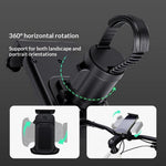 GUB P18 Rotatable Phone Mount for Bicycle  /  E-Bike  /  Scooter Shock Absorbing Quick Release Cellphone Bracket
