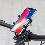 GUB G-93 mobilholder i aluminiumslegering til styr, fire kløer, klemme, cykelmobilstativ, støtte, 270 graders drejning, cykeltilbehør (skruemonteret)