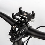GUB G-93 mobilholder i aluminiumslegering til styr, fire kløer, klemme, cykelmobilstativ, støtte, 270 graders drejning, cykeltilbehør (skruemonteret)