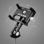 GUB G-93 mobilholder i aluminiumslegering til styr, fire kløer, klemme, cykelmobilstativ, støtte, 270 graders drejning, cykeltilbehør (skruemonteret)
