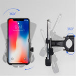 C1 Aluminum Alloy Bike Phone Holder Rotatable Bicycle Handlebar Mount Cellphone Bracket