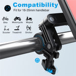 HL-159 Bike Handlebar Rotation Phone Mount Waterproof Motorcycle 4.7-6.8 Inch Phone Holder Bracket