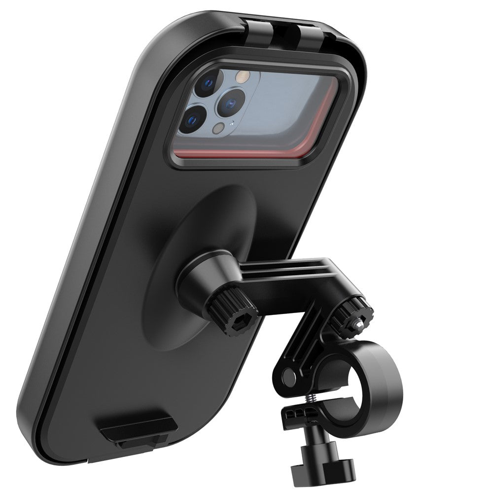 HL-159 Bike Handlebar Rotation Phone Mount Waterproof Motorcycle 4.7-6.8 Inch Phone Holder Bracket