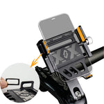 ENLEE Aluminum Alloy Bicycle Handlebar Stem Phone Holder Stand (Rotation Design)