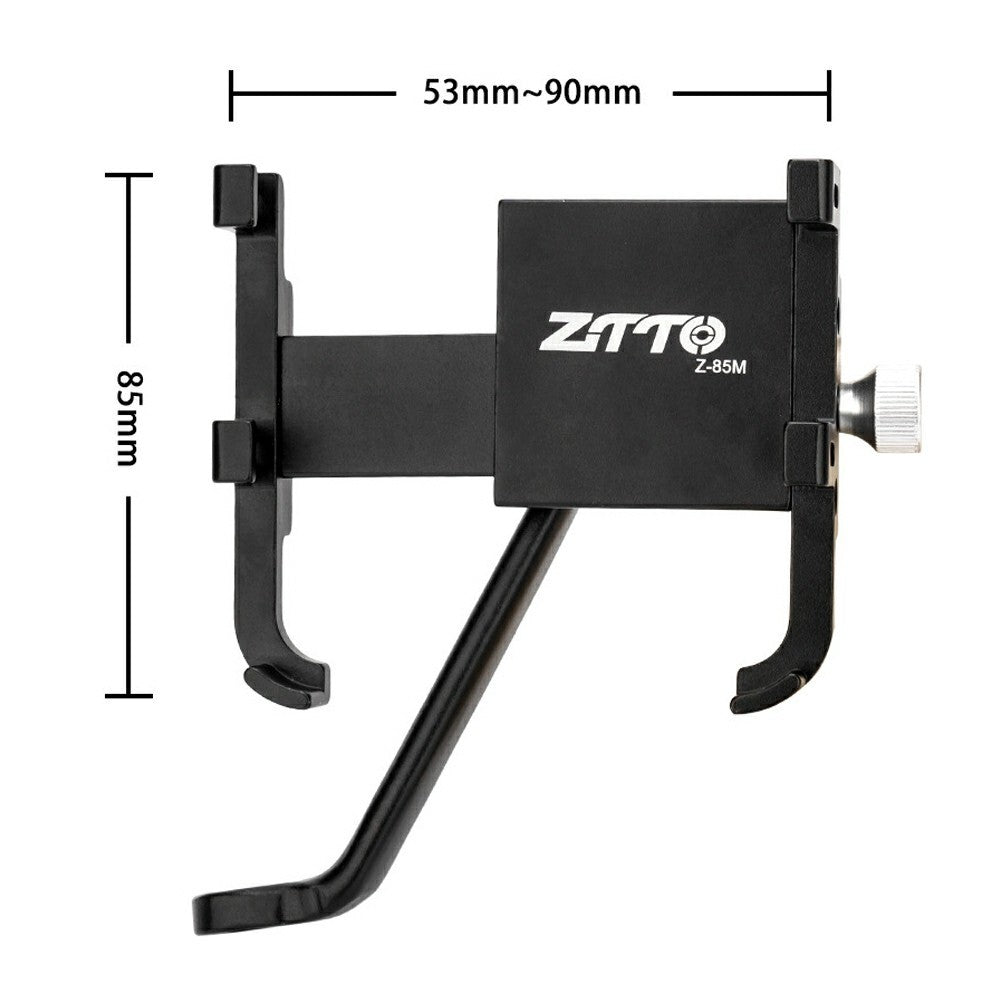 ZTTO Z-85M Motorcycle Bicycle Rear Mirror Mount Phone Holder Aluminum Alloy Shockproof Phone Bracket
