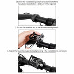 GUB G-80 Cycling Phone Holder Aluminum Alloy Cellphone Bracket for 55-100 Width Devices