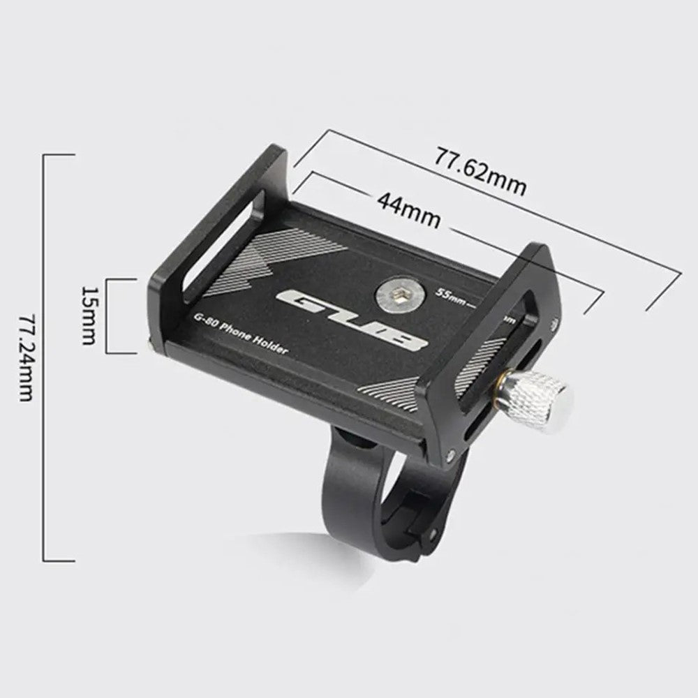 GUB G-80 Cycling Phone Holder Aluminum Alloy Cellphone Bracket for 55-100 Width Devices