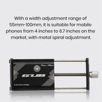 GUB G-80 Cycling Phone Holder Aluminum Alloy Cellphone Bracket for 55-100 Width Devices