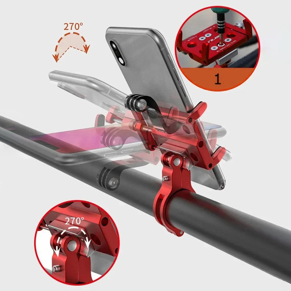 GUB G-89 Bicycle E-Bike Phone Holder Aluminum Alloy Bike Handlebar Phone Bracket
