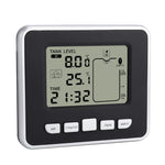 Multifunctional Ultrasonic Water Tank Level Meter with Indoor Temperature Display Digital Electronic Clock Thermometer