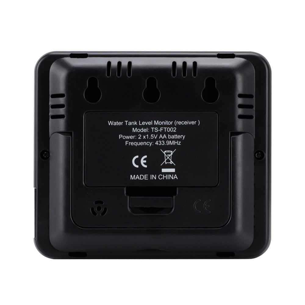 Multifunctional Ultrasonic Water Tank Level Meter with Indoor Temperature Display Digital Electronic Clock Thermometer