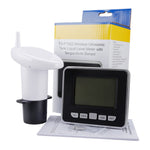 Multifunctional Ultrasonic Water Tank Level Meter with Indoor Temperature Display Digital Electronic Clock Thermometer