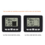 Multifunctional Ultrasonic Water Tank Level Meter with Indoor Temperature Display Digital Electronic Clock Thermometer