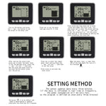 Multifunctional Ultrasonic Water Tank Level Meter with Indoor Temperature Display Digital Electronic Clock Thermometer