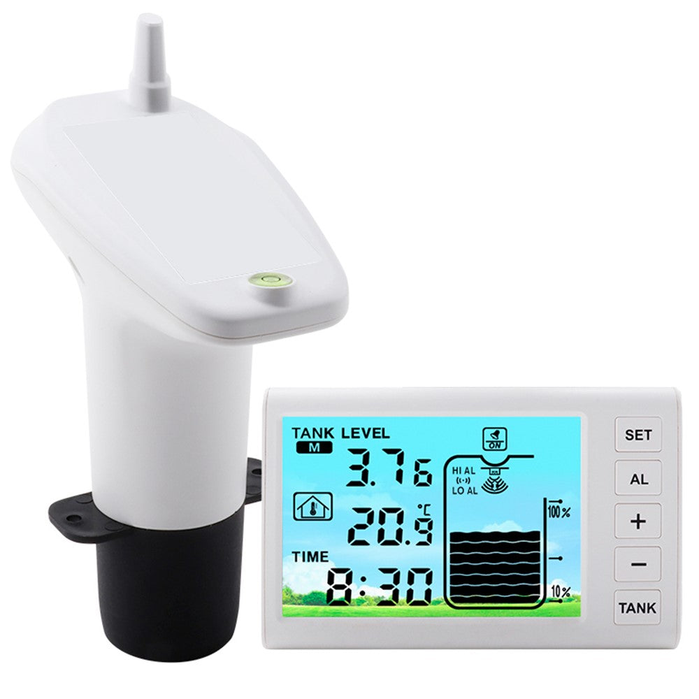 TS-FT005 Ultrasonic Water Tank Level Meter 4.3 Inch Digital Display High Low Level Alarm with Backlit