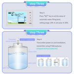 TS-FT005 Ultrasonic Water Tank Level Meter 4.3 Inch Digital Display High Low Level Alarm with Backlit