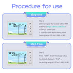 TS-FT005 Ultrasonic Water Tank Level Meter 4.3 Inch Digital Display High Low Level Alarm with Backlit