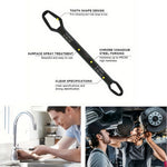 230mm Universal Torx Wrench 8-24mm Chrome Vanadium Steel Double-Head Self-Tightening Wrench