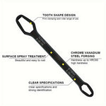 230mm Universal Torx Wrench 8-24mm Chrome Vanadium Steel Double-Head Self-Tightening Wrench