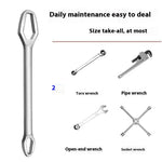 230mm Universal Torx Wrench 8-24mm Chrome Vanadium Steel Double-Head Self-Tightening Wrench