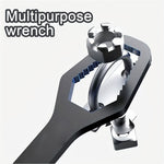 230mm Universal Torx Wrench 8-24mm Chrome Vanadium Steel Double-Head Self-Tightening Wrench