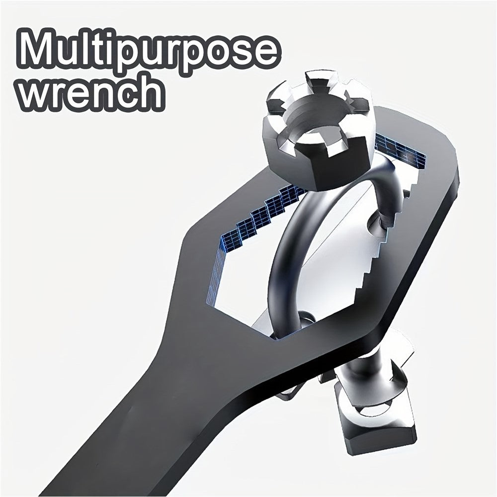 230mm Universal Torx Wrench 8-24mm Chrome Vanadium Steel Double-Head Self-Tightening Wrench