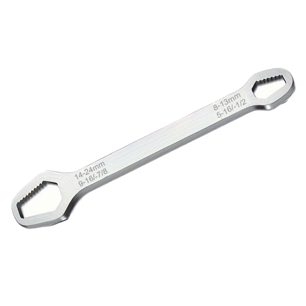 230mm Universal Torx Wrench 8-24mm Chrome Vanadium Steel Double-Head Self-Tightening Wrench