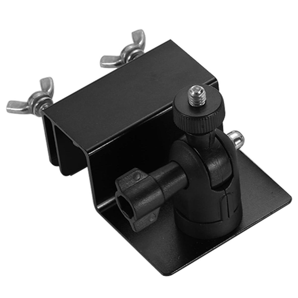 Universal Security Camera Mount for Railing Gutter Weatherproof Aluminum Alloy Pan Tilt Bracket with 1 / 4 Inch Screw