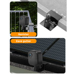 Universal Security Camera Mount for Railing Gutter Weatherproof Aluminum Alloy Pan Tilt Bracket with 1 / 4 Inch Screw