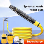 Högtryckstvätt för biltvätt, sprutmunstycke, fordonsrengöring, bevattning, spolning, sprutpistol med 5 m vattenslang