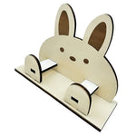 Creative Wooden Cartoon Animal Shape Desktop Organizer Phone Stand Glasses Holder
