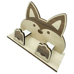 Creative Wooden Cartoon Animal Shape Desktop Organizer Phone Stand Glasses Holder