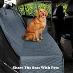 cwd007 Dog Car Seat Cover Splash-proof Dog Seat Cover Non-slip Dog Hammock Anti-scratch Protection Cover for Car Back Seat with 2 Pockets
