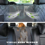 cwd007 Dog Car Seat Cover Splash-proof Dog Seat Cover Non-slip Dog Hammock Anti-scratch Protection Cover for Car Back Seat with 2 Pockets