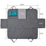 cwd007 Dog Car Seat Cover Splash-proof Dog Seat Cover Non-slip Dog Hammock Anti-scratch Protection Cover for Car Back Seat with 2 Pockets