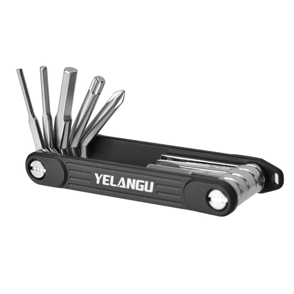 YELANGU LW-A02 10-in-1 Aluminum Alloy + Steel Multi-Function Wrenches Portable Repairing Tool