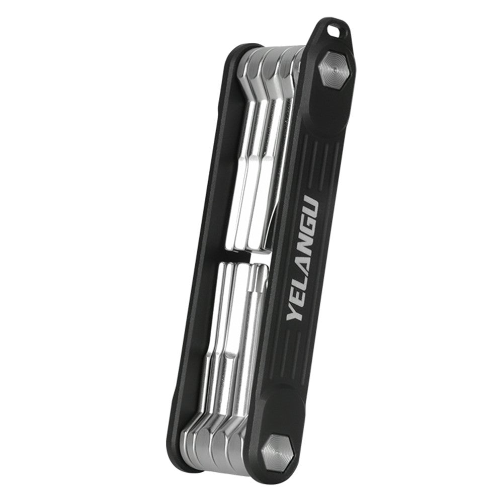 YELANGU LW-A02 10-in-1 Aluminum Alloy + Steel Multi-Function Wrenches Portable Repairing Tool