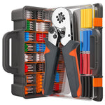 HSC8 6-6A Ferrule Crimping Pliers with 400Pcs Terminals Wire Connector Electrical Repair Kit