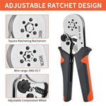 HSC8 6-6A Ferrule Crimping Pliers with 400Pcs Terminals Wire Connector Electrical Repair Kit
