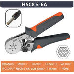 HSC8 6-6A Ferrule Crimping Pliers with 1200Pcs Terminals Wire Connector Electrical Repair Kit