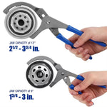 12 Inch Adjustable Oil Filter Wrench High Carbon Steel 5 Position 63.5-95mm Pliers Tool for Car Truck