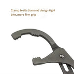 12 Inch Adjustable Oil Filter Wrench High Carbon Steel 5 Position 63.5-95mm Pliers Tool for Car Truck