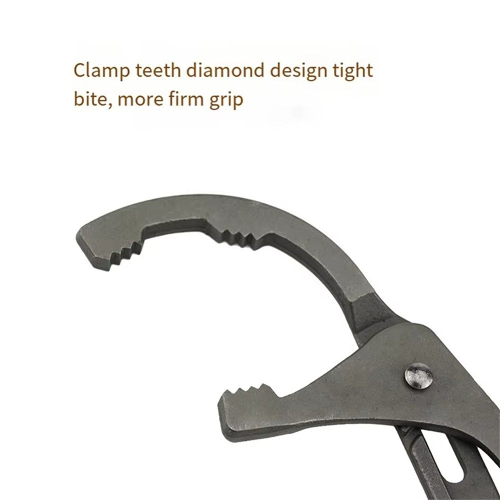 12 Inch Adjustable Oil Filter Wrench High Carbon Steel 5 Position 63.5-95mm Pliers Tool for Car Truck