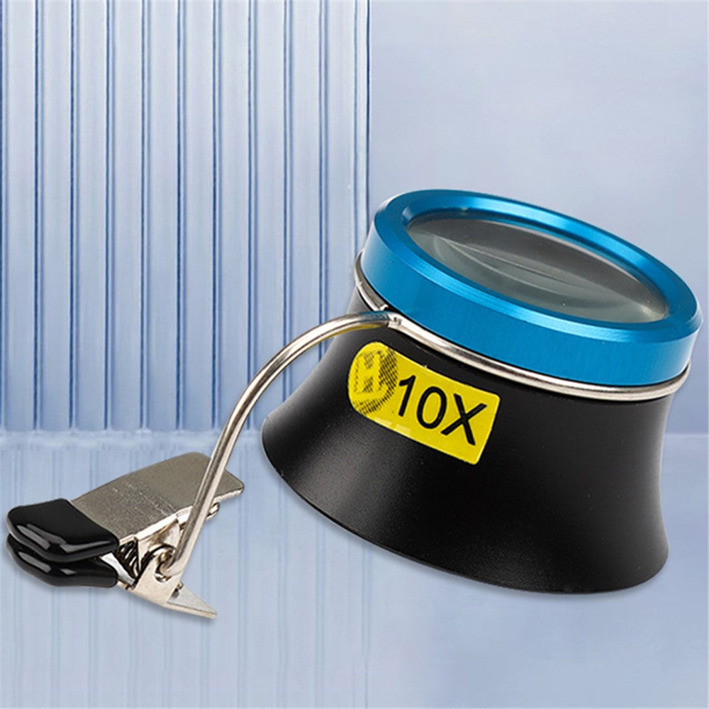 Urmagerens reparationsværktøj, smykkeidentifikation, urreparation, 10X metalforstørrelsesglas