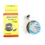Urmagerens reparationsværktøj, smykkeidentifikation, urreparation, 10X metalforstørrelsesglas