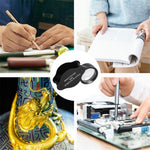 30mm Loupe Optical Glass Lens 30X Magnifier Jewelry Identification Folding Magnifying Glass