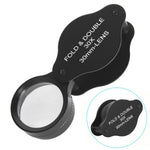 30mm Loupe Optical Glass Lens 30X Magnifier Jewelry Identification Folding Magnifying Glass
