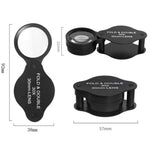 30mm Loupe Optical Glass Lens 30X Magnifier Jewelry Identification Folding Magnifying Glass