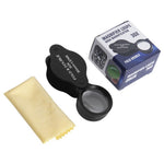 30mm Loupe Optical Glass Lens 30X Magnifier Jewelry Identification Folding Magnifying Glass